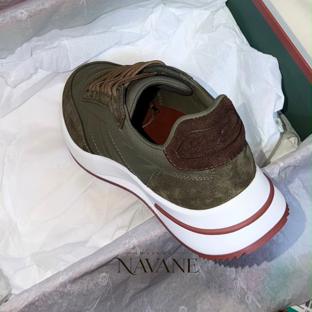 L.P LA SNEAKER MODULAR WALK — TOILE TECHNIQUE & VEAU VELOURS