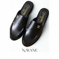 CH. LE MOCASSIN MULE — CUIR GLACÉ & BIJOUTERIE DORÉE
