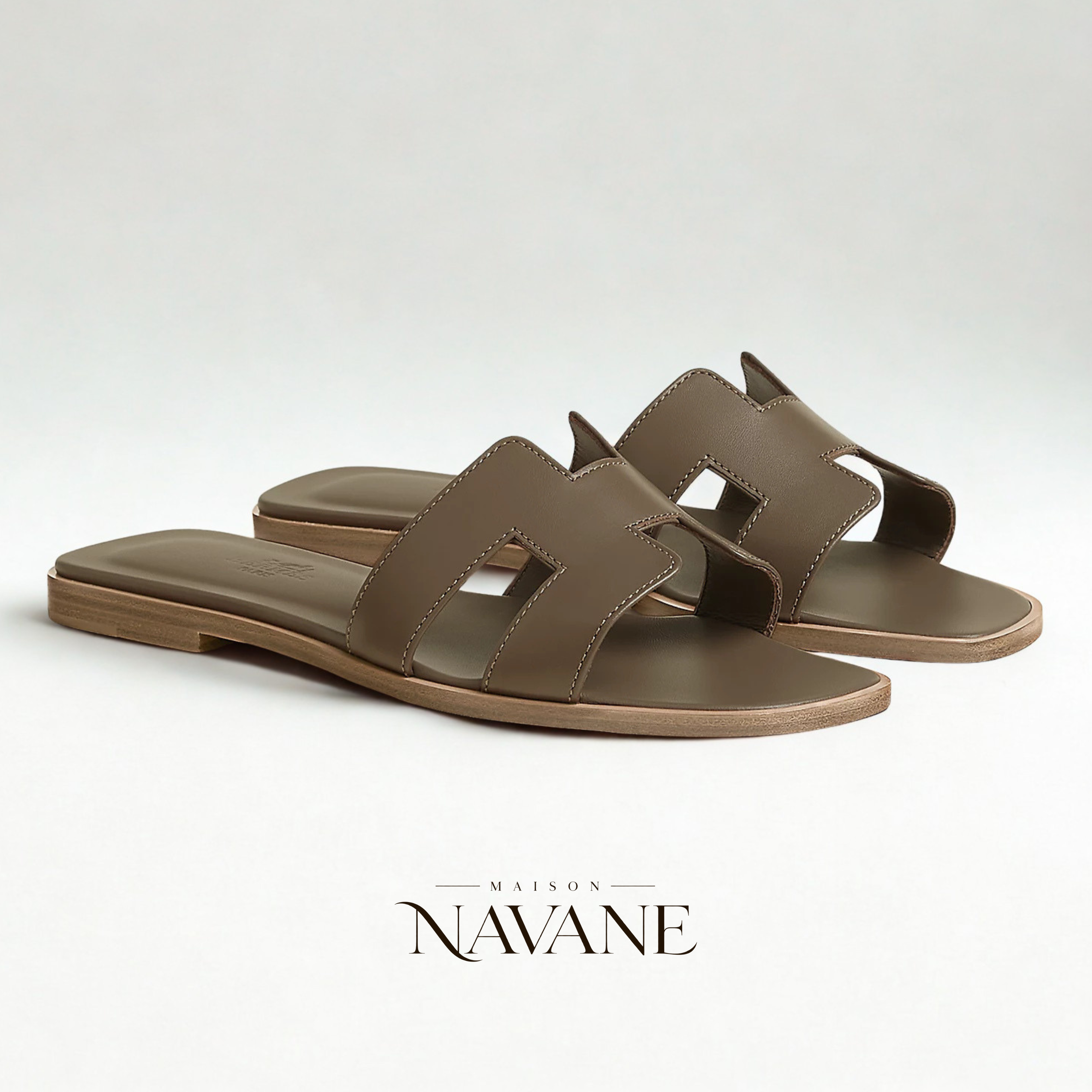 H. LA SANDALE ORAN — CUIR DE VEAU & FAÇON SELLIER