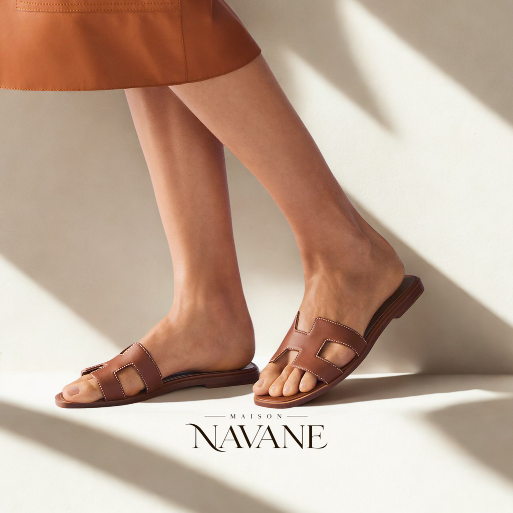 H. LA SANDALE ORAN — CUIR DE VEAU & FAÇON SELLIER